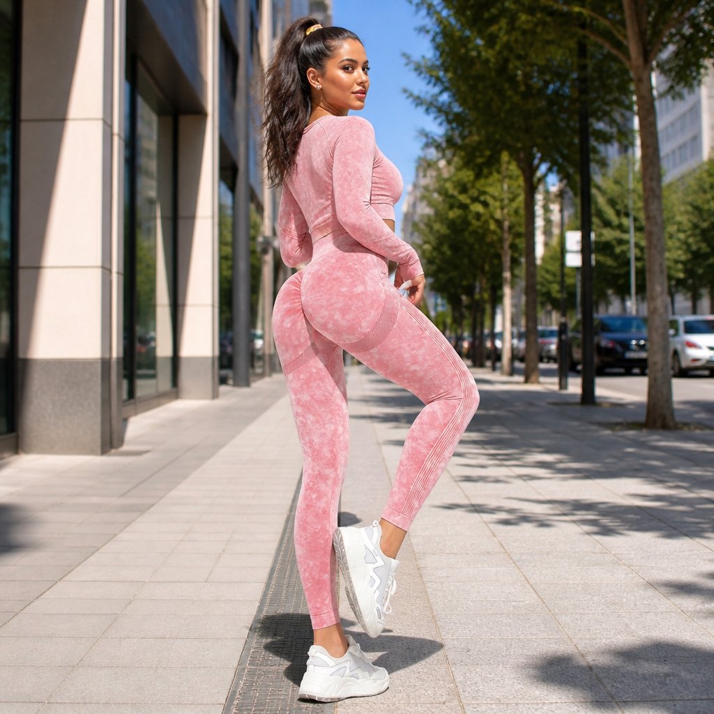 Push Up Leggings JE-15519 - Rosa / M