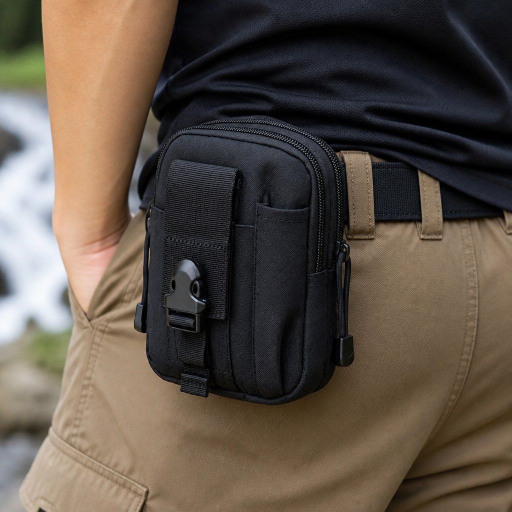 Bolsa de cintura destacável - Preta