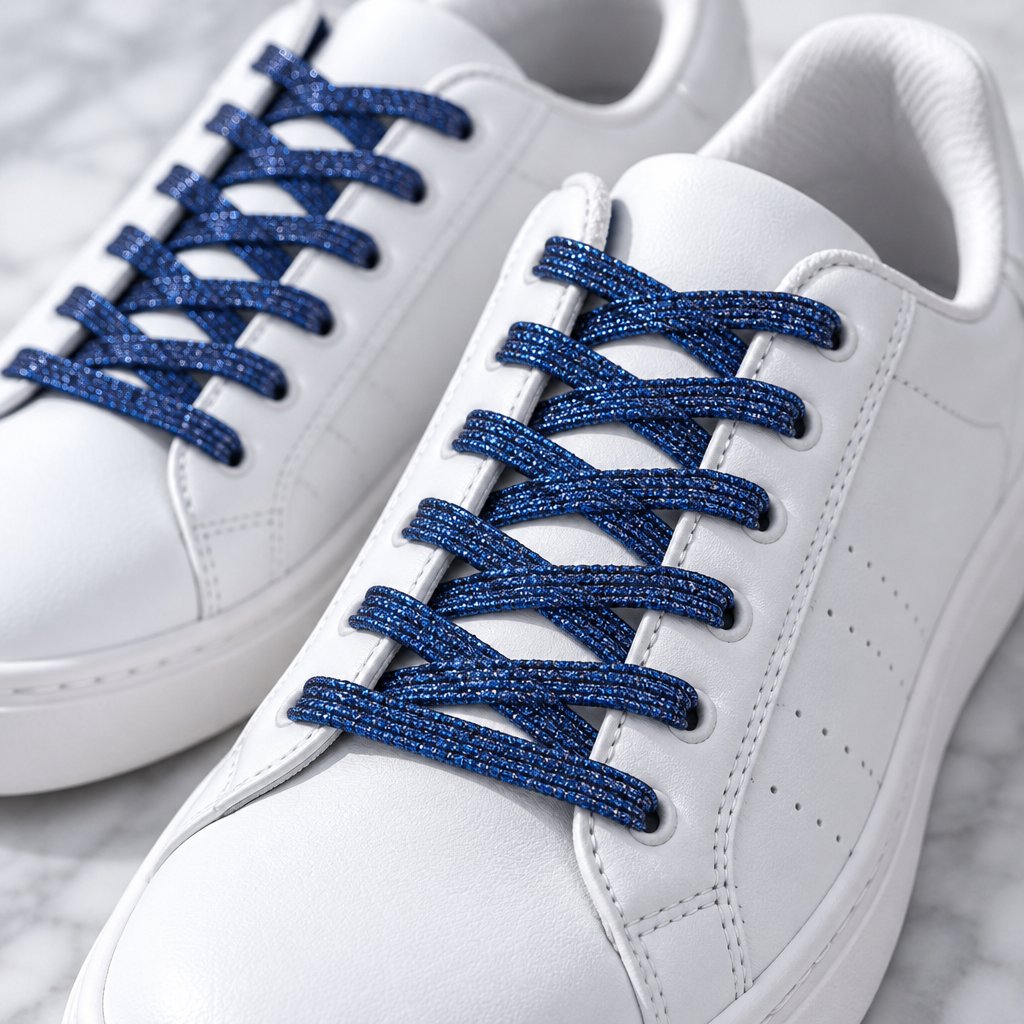 Cadarços magnéticos para sapatos CO-18674 - Azul / Cintilante