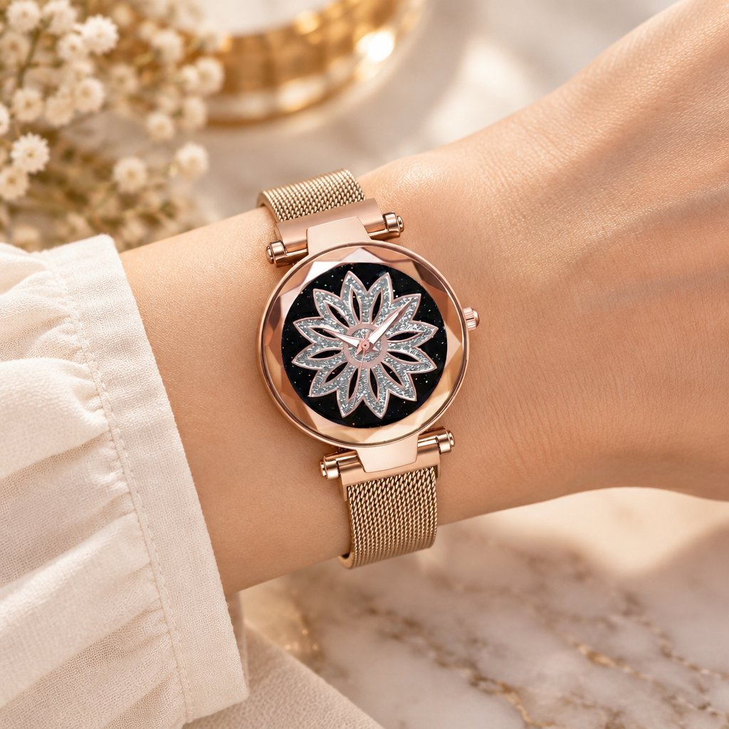 Relógio Magnético OR-5078 - Dourado