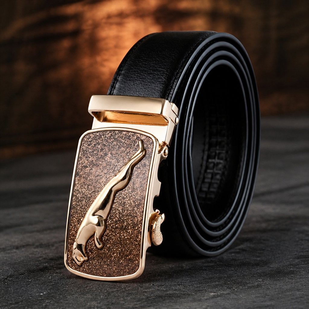 Cinto CH-5210 - Preto / Dourado / Castanho