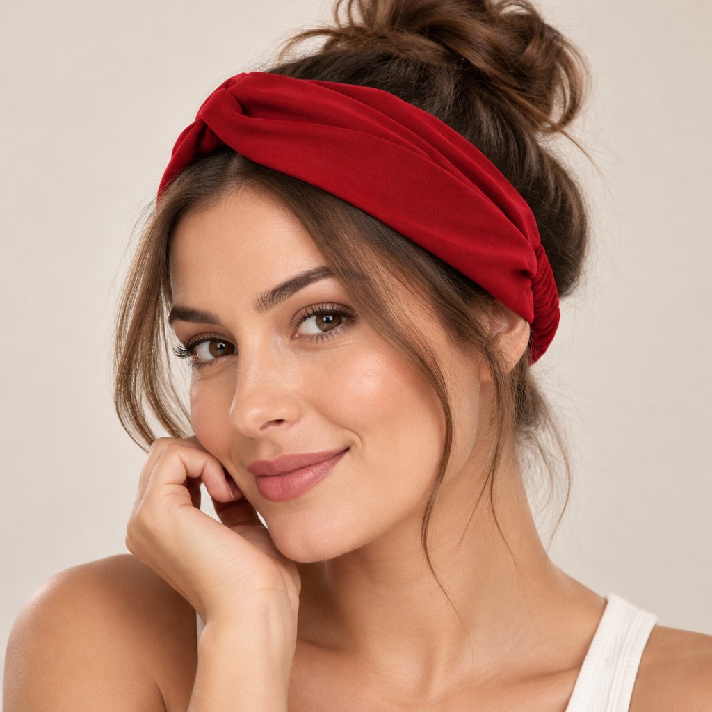Faixa turbante OX-6640 - Vermelha